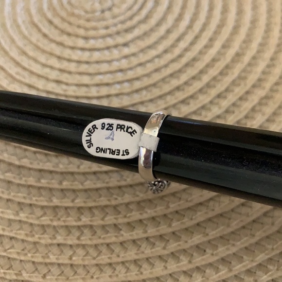 NEW 925 silver ring size 4 with pink and red heart-shaped stones - Picture 5 of 8